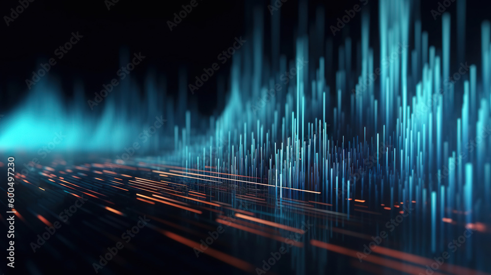 Poster modern digital abstract 3d background. can be used in the description of network abilities, technolo
