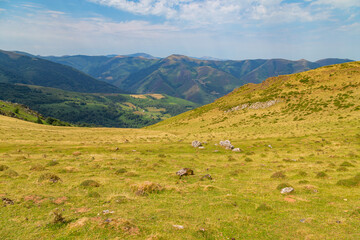 Mountain top view in Basque Country