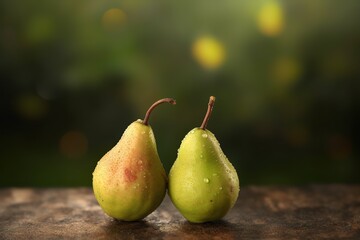 pears, Generative AI illustrations. 