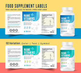 Vitamin, Supplement, vitamin label design, label design, food label, multi vitamin, health design, bottle product jar label, vita, packaging, capsule label.