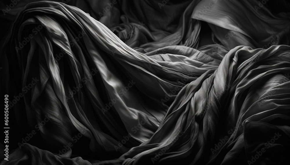Poster smooth silk waves create elegant backdrop design generated by ai