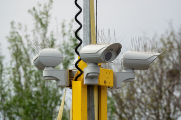 Mobile CCTV cameras looking in all directions