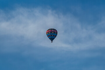 hot air balloon in flight