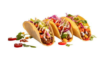 Delicious Tacos on transparent background png