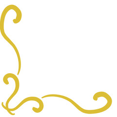 Gold Corner Border Vector 