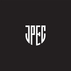 JPEG shield letter logo design,  letter shield logo design vector template 