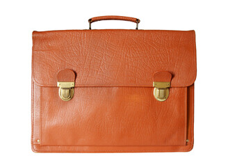 isolated old style business  briefcase