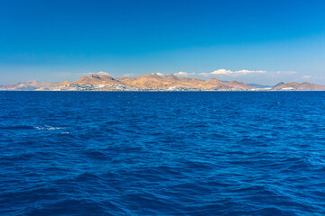 Fototapeta na wymiar sailing in the sea of Kos