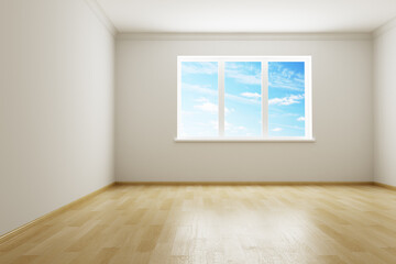 3d rendering the empty room