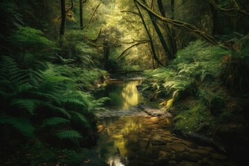 stream in the forest