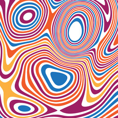 Fototapeta premium ABSTRACT ILLUSTRATION MARBLED TEXTURE LIQUIFY PSYCHEDELIC COLORFUL DESIGN. OPTICAL ILLUSION BACKGROUND VECTOR DESIGN