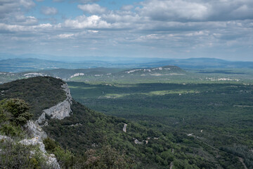 Fototapeta na wymiar Wonderful landscape in South of France to enjoy outdoor activities