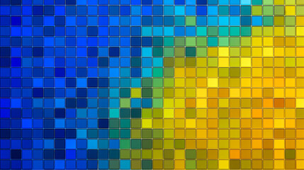 Bright gradient background, blue color turning into yellow, generative AI.