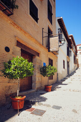 Fototapeta na wymiar traditional old Spanish street