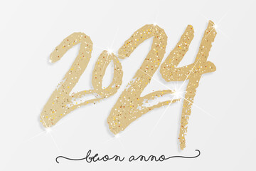 Obraz na płótnie Canvas felice anno nuovo - buon anno 2024
