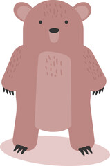 Teddy bear in flat style