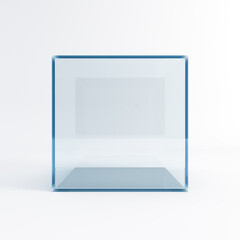 empty display case, isolated 3d render