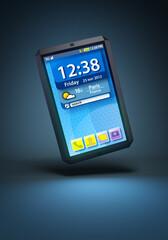 modern touchscreen smartphone, 3d render