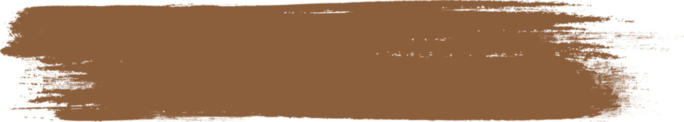Brown brush stroke isolated on background. Paint brush stroke vector for brown ink paint, grunge design element, dirt banner, watercolor design, dirty texture. Trendy brush stroke, vector illustration