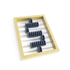 abacus with dollar sign, 3d rendering