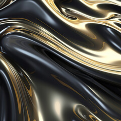 Abstract silver and white beautiful background with smooth flowing liquid, Generative AI