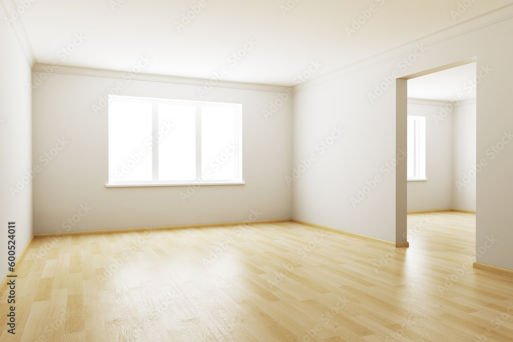 Poster 3d rendering the empty room