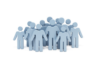 group of people, isolated illustration