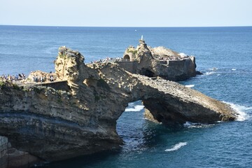Le Rocher de la Vierge à Biarritz