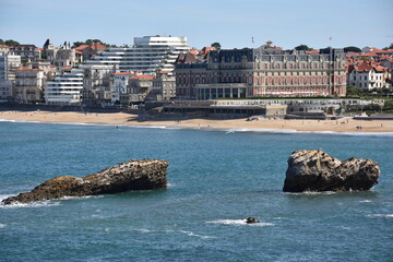 Vue de l'Hôtel du Palais à Biarritz