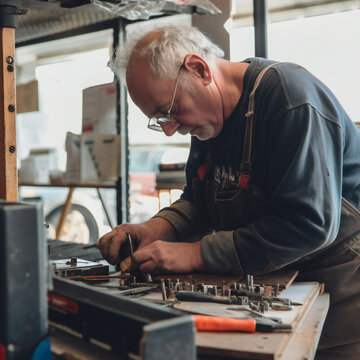 A Lifetime of Skill: The Wisdom of an Old Man's Tool Work generative Ai