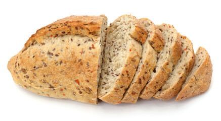 One loaf of bread with bran.