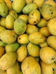view of mango fruit kept well stocked