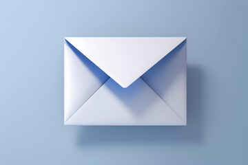 Glassy Elegance: 3D Email Envelope Logo

