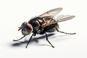 Fototapeta premium Tiny World: Macro View of a Fly