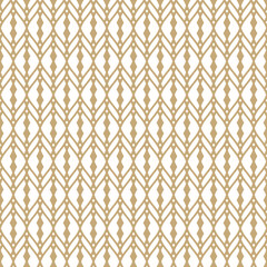 Vector seamless pattern in Arabian style. Luxury golden abstract graphic background with thin mesh, lattice, grid, tissue, lace. Gold and white texture. Elegant oriental ornament. Decorative design