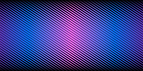 Trendy halftone line background. Vector seamless pattern with diagonal lines, halftone stripes. Extreme sport style, urban art texture. Vibrant neon colors, black and pink, blue, purple gradient cover