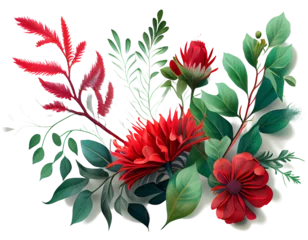  bouquet of flowers on a transparent background. AI generator © I LOVE PNG
