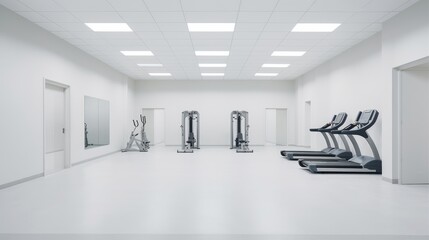 white gym room