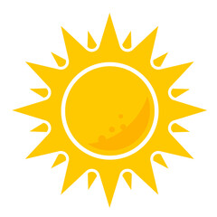sun icon vector illustration