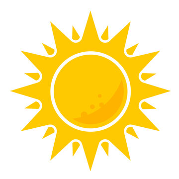 sun icon vector illustration