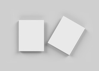 mock up of a book cover. 3d render
