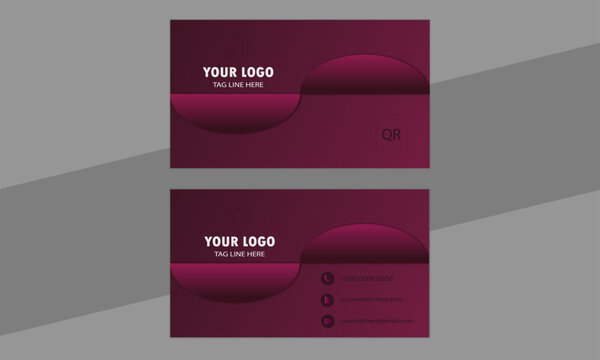 business card template, Unique design, business card