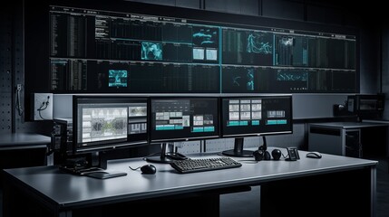 Advanced monitoring systems for real-time production. AI generated