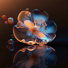 background with flowers (AI generated - FREE copyright)
