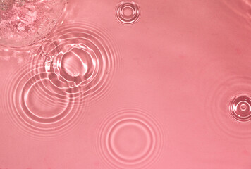 pink water drop ripple, creative art design
