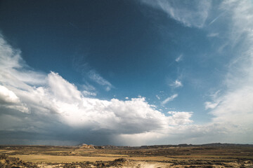 clouds over the mountains