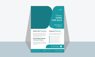 Travel Flyer advertisement property poster minimal design 