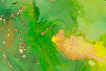 Luxury abstract fluid art painting background alcohol ink and gold technique Abstract Blend of Alcohol Ink and Gold