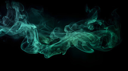 Capturing the Beauty of Shiny Green Smoke, Glittering Fluids, and Magical Mists, generative AI