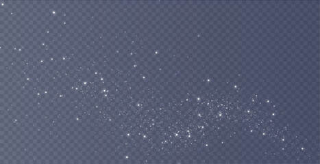 Bokeh light lights effect background. White png dust light. Christmas background of shining dust Christmas glowing light bokeh confetti and spark overlay texture for your design.	 - obrazy, fototapety, plakaty